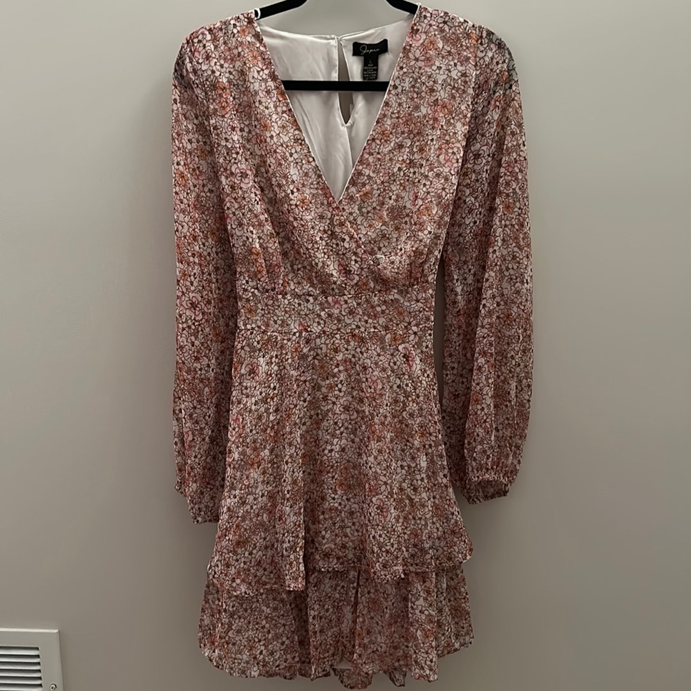 Long sleeve floral dress